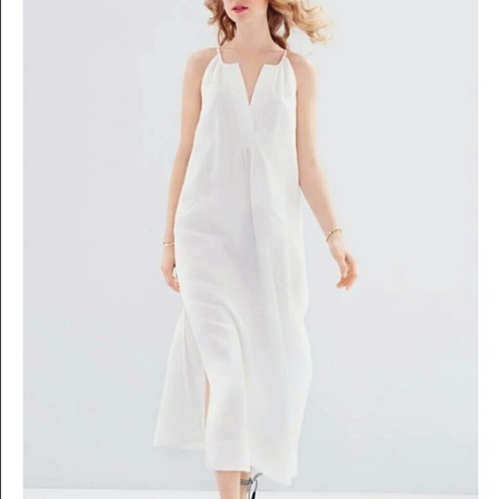 Halter Linen Maxi Dress